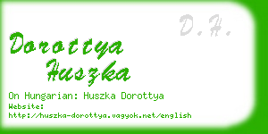 dorottya huszka business card